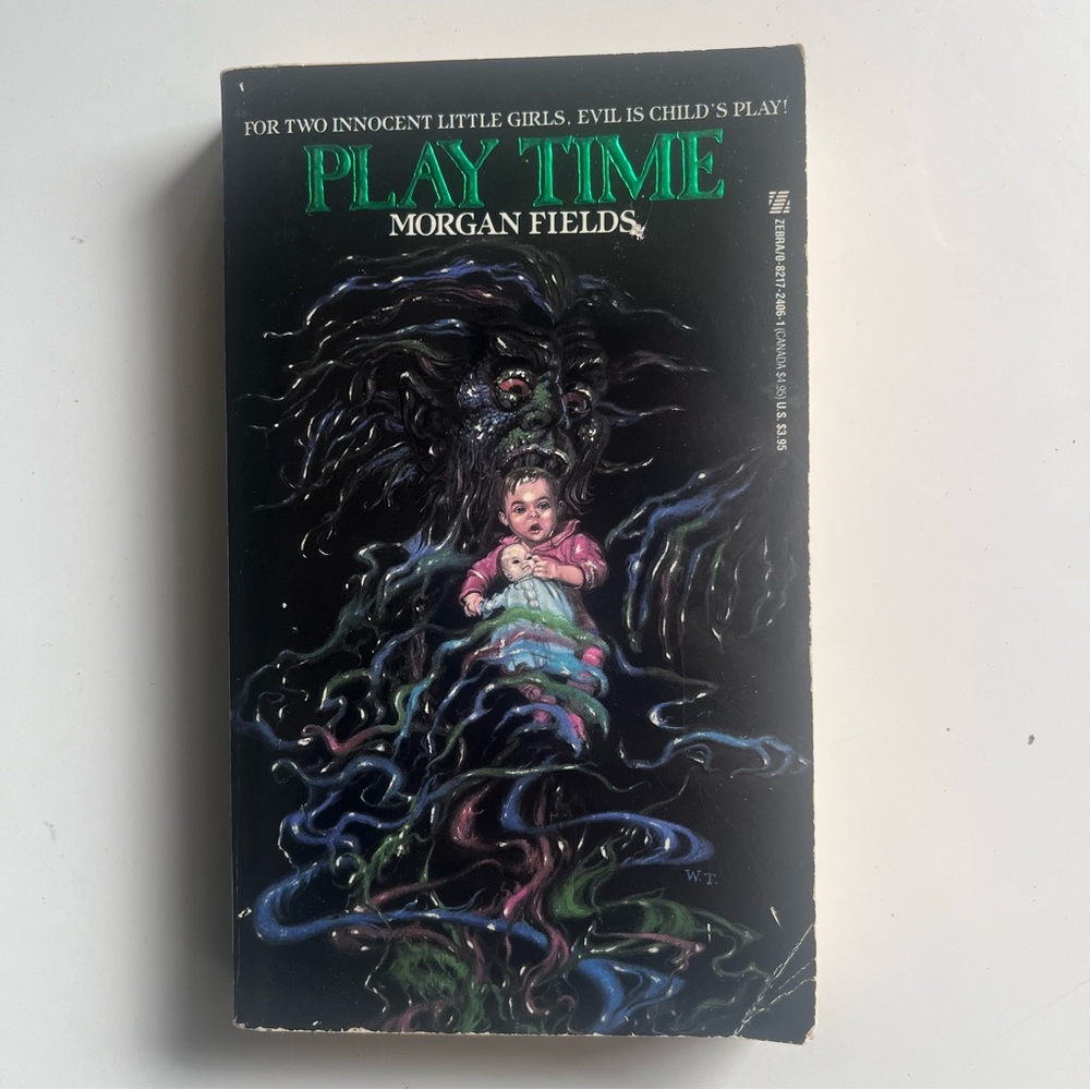 Vintage 80’s Horror Novel - Play Time by Morgan Fields Retro Horror Novel Book